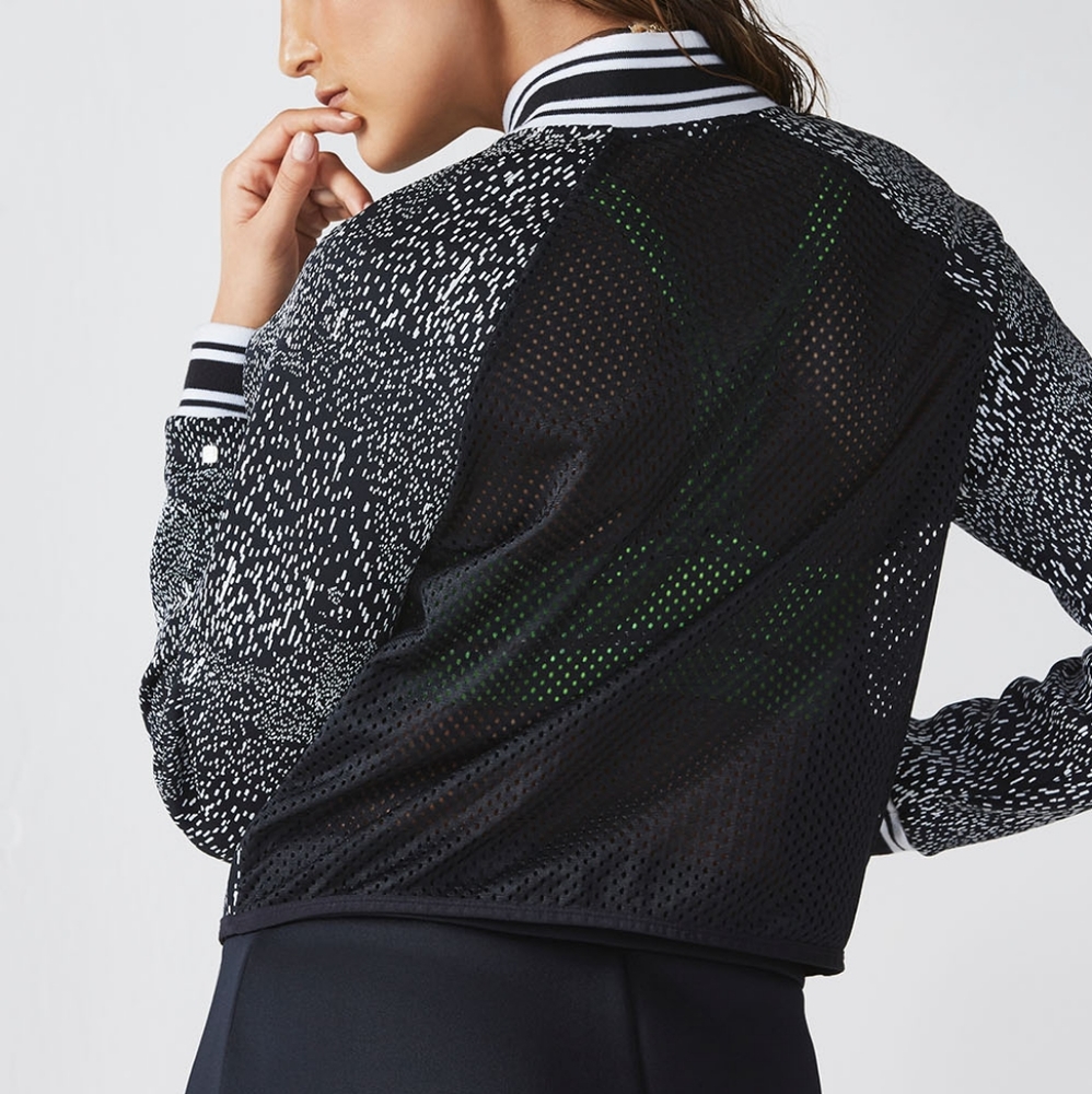 Fabletics Tia Bomber Mesh Jacket Size Medium - image 2